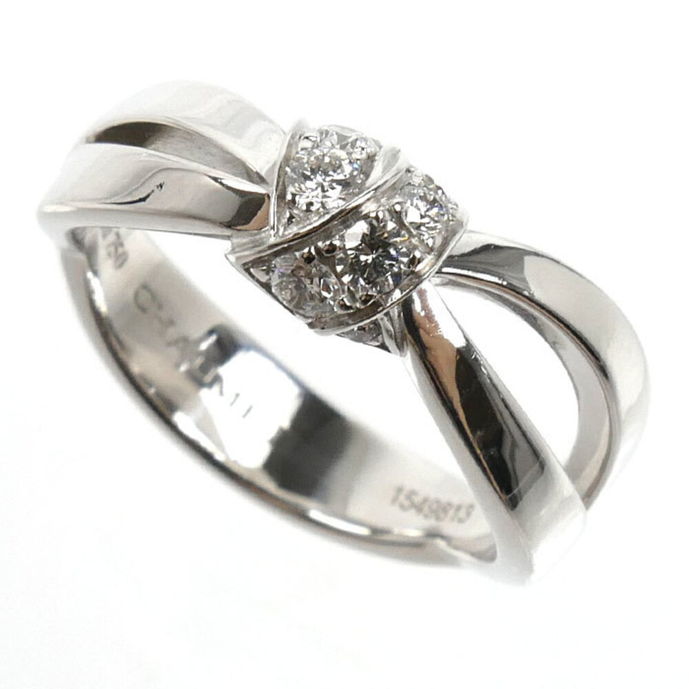CHAUMET 18k Silver Diamond Ring